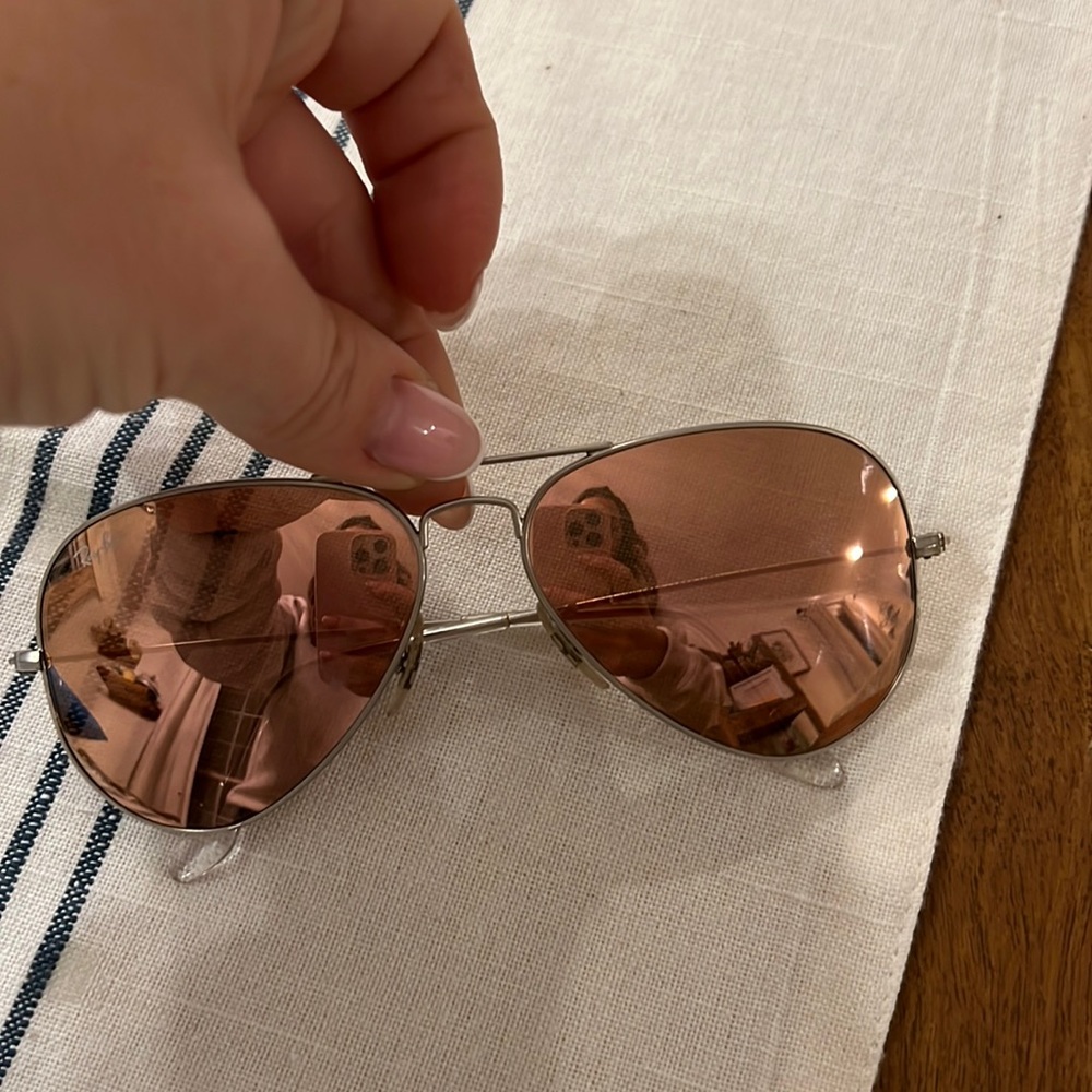 Pink Ray Ban aviators